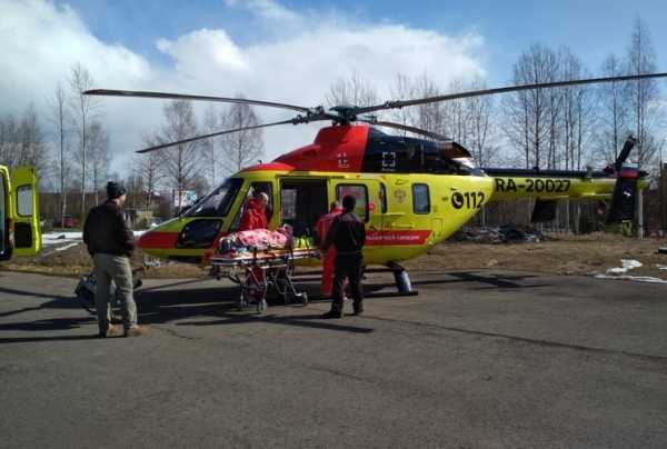 Жителя Карелии с травмами головы доставили на лечение в Петербург вертолетом0
