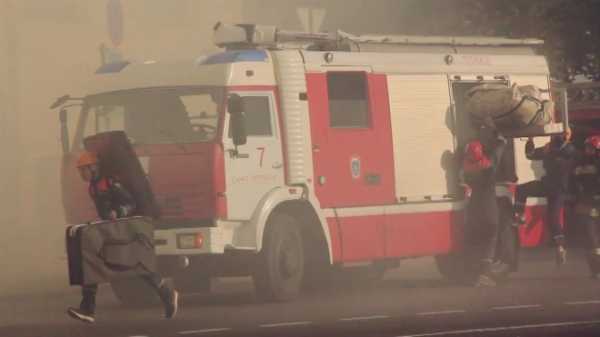 В Адмиралтейском районе горит лицей работников связи