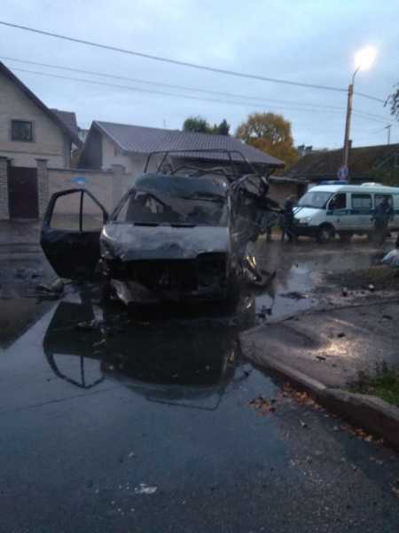 В Кировске – ДТП со взрывом: пострадал пассажир микроавтобуса1