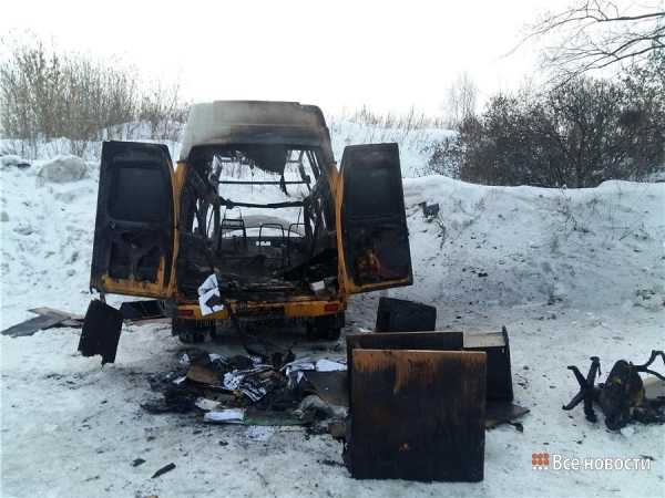 Пассажирская «ГАЗель» сгорела в центре Нижнего Тагила