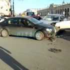 Видео: на пересечении Невского и Михайловской столкнулись три машины