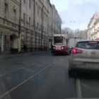 ДТП с участием трамвая и грузовика стало причиной пробки на улице Комсомола