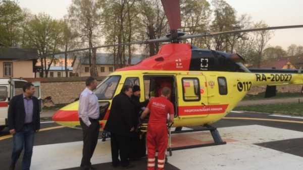Двух человек госпитализировали в Петербург на вертолетах санавиации