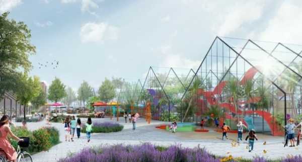 Идея обновленного Таврического сада. Фото: Ginza Project