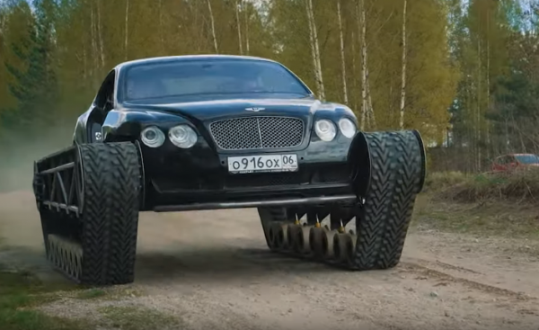 российский тюнинг - гусеничный безумный Bentley