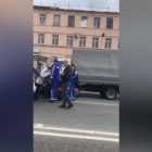 Видео: на улице Латышских стрелков, сбили мотоциклиста