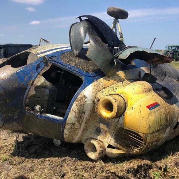 В Адыгее рухнул вертолет Ми-2 1