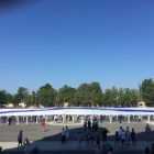 Самый большой в мире Андреевский флаг развернули на Якорной площади
