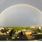 Фото: в небе над Петербургом появилась двойная радуга