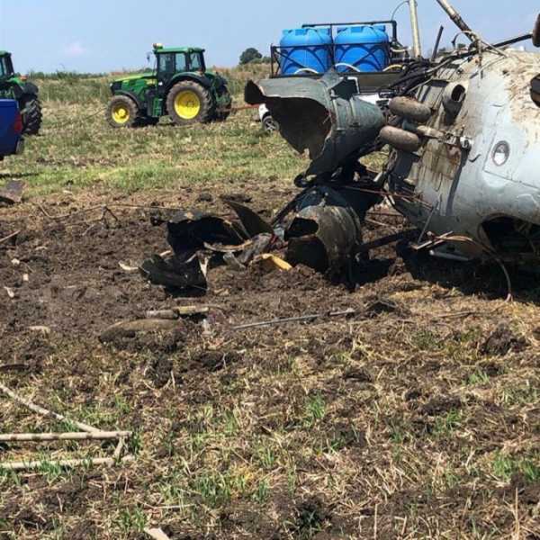 В Адыгее рухнул вертолет Ми-2 3