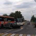 В Ленобласти 5 человек пострадали в аварии с участием автобуса и двух легковушек