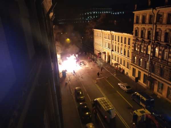 На Мытнинской улице ночью взорвался газопровод. Произошел пожар0