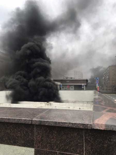 Видео из Москвы:В Алабяно-Балтийском тоннеле загорелся автобус0