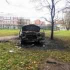 Ночью на Ириновском проспекте сгорела машина