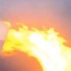 Возгорание двигателя пассажирского лайнера в небе над Лос-Анджелесом попал на видео