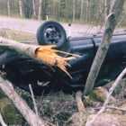 Молодой водитель без прав съехал в кювет на 73 километре дороги  Зеленогорск – Выборг