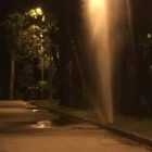 На улице Жака Дюкло из-под земли забил фонтан холодной воды