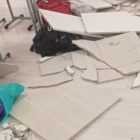 В школе №547 Петербурга во время урока рухнул подвесной потолок