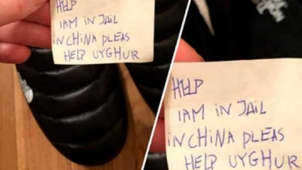 Петербуржец получил кроссовки с запиской от заключенного из Китая