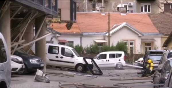 При взрыве у телерадиокомпании в Белграде погиб человек1