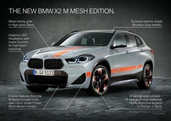 BMW выпустила «заряженный» кроссовер X2 M Mesh Edition