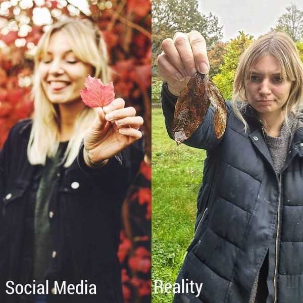15 работ от девушки из Швейцарии, которая без стеснения показывает разницу между Инстаграмом и реальностью