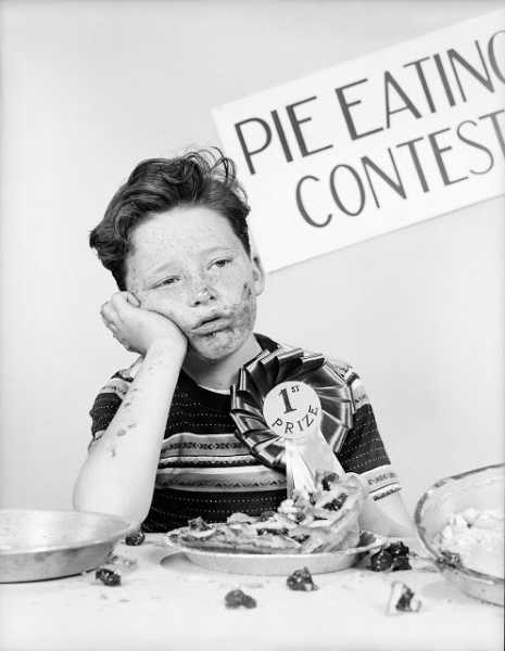 Конкурсы по поеданию пищи на скорость, фотографии первой половины 20 века