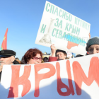 Ленинградцы отмечают годовщину  «крымской весны»