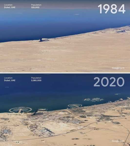 16 сравнительных фото Google Earth, показывающих, как человечество влияет на планету, и это грустная правда