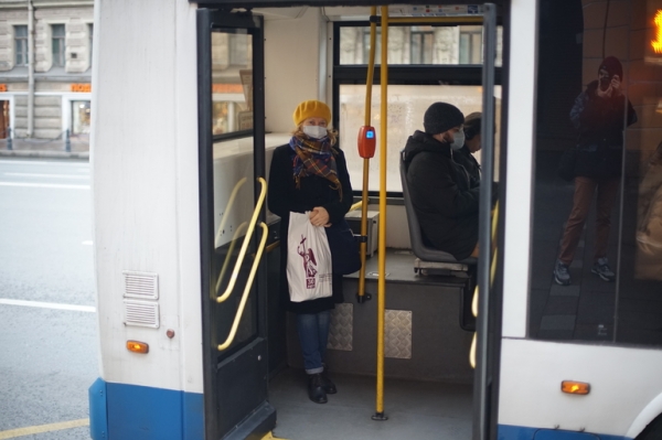 В Петербурге проверили соблюдение антиковидных мер в общественном транспорте0
