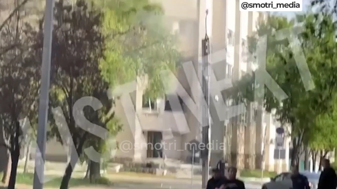 Здание МГБ Приднестровья в Тирасполе обстреляли из гранатомета0