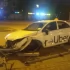 Такси снесло ограждение на пересечении Есенина и Просвещения