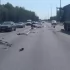 На трассе М-11 произошло попутное столкновение двух грузовиков