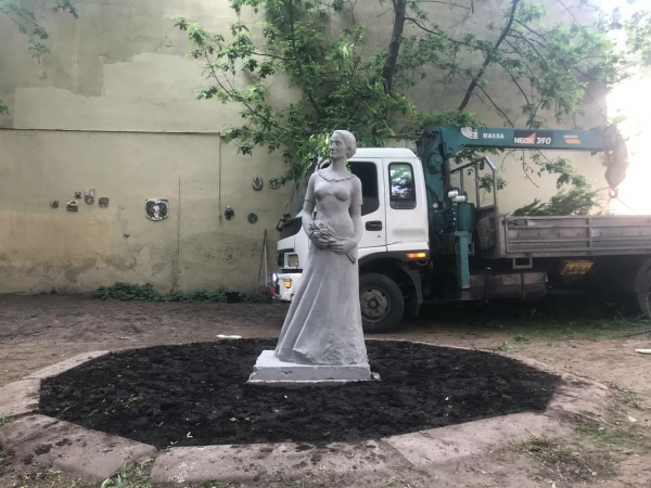 Скульптуру Венеры Коломенскую вернули в сквер в Дровяном переулке после реставрации