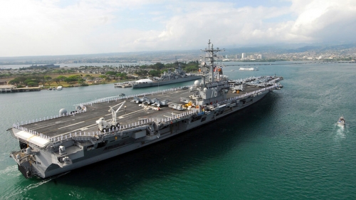 Американский авианосец «Рональд Рейган» прибыл в Южно-Китайское море 