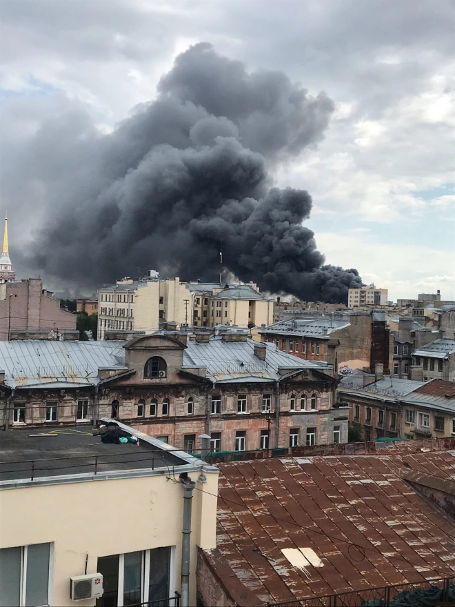 Ранг пожара на Днепропетровской повышен до № 3        1