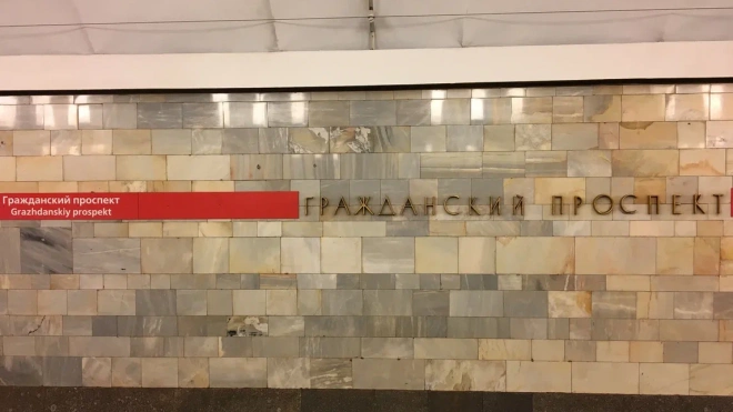 Петербурженка упала на пути станции "Гражданский проспект"