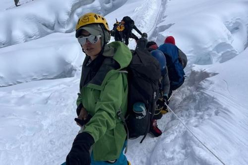 Виктория Боня рассказала, как чуть не попала под лавину во время восхождения в горы 