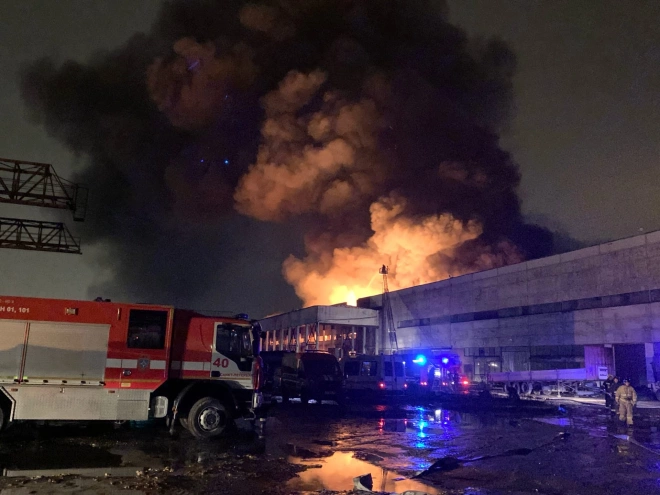 Пожар в Металлострое: что известно, фото и видео3