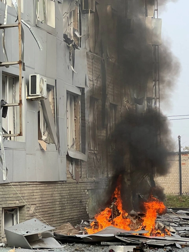 СМИ: У здания телекомпании в Мелитополе взорвался автомобиль0