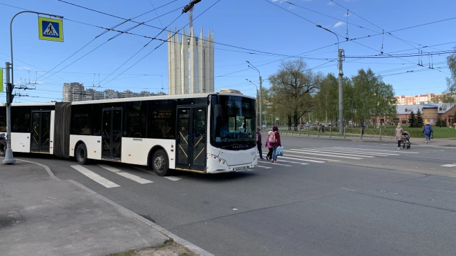 Автобус протащил мужчину по земле на проспекте Ветеранов