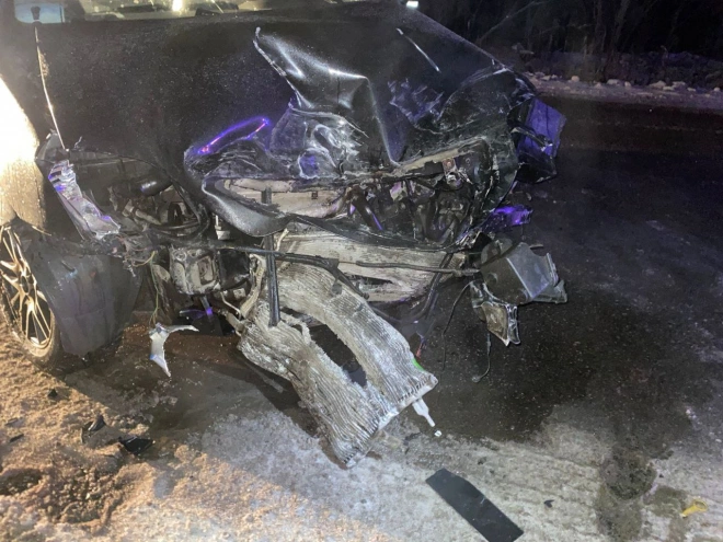 Пассажирка пострадала при лобовом столкновении Kia и Opel на дороге около Тосно1