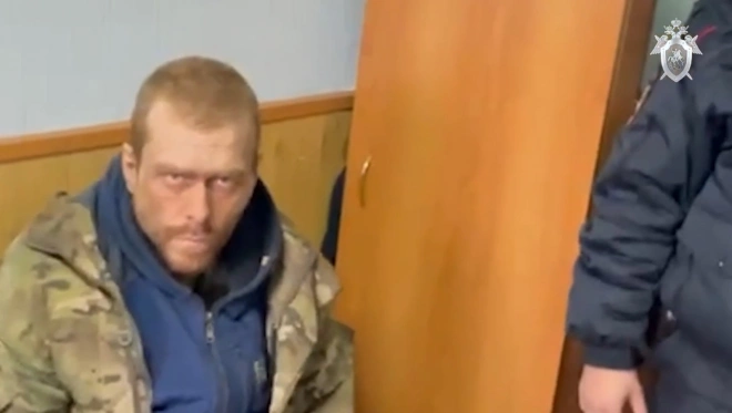 СК публикует видео с задержанным за стрельбу по полицейским из пулемёта Калашникова под Новошахтинском0