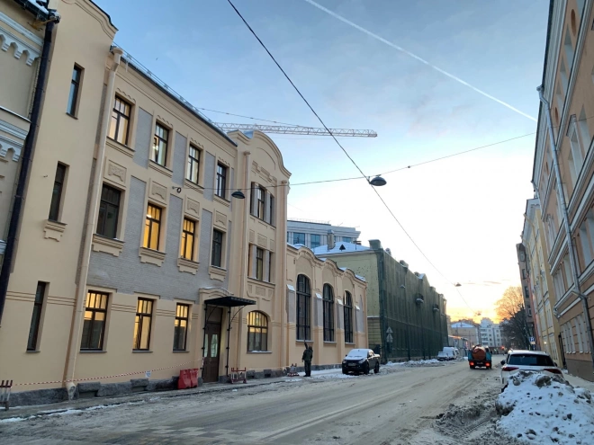 В Петербурге отреставрировали здание тяговой подстанции в Дегтярном переулке