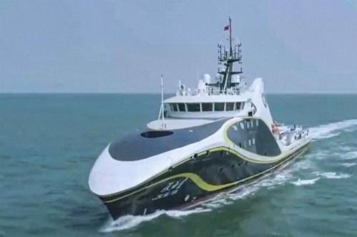 В Китае построили первое в мире беспилотное судно с искусственным интеллектом и дронами 