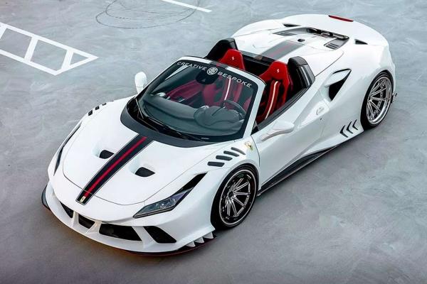 Уникальный Ferrari F8 Spider от Creative Bespoke продают более чем за 50 млн руб
