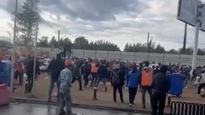 Полиция возбудила уголовное дело после массовой драки рабочих у «Лахта Центра»