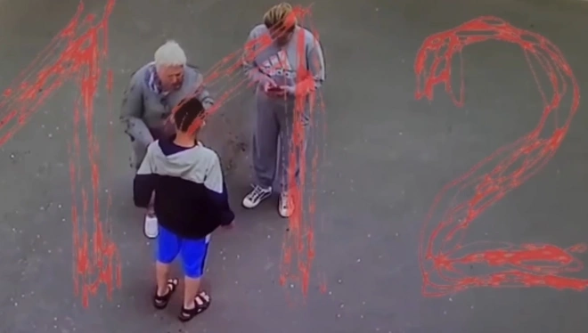 Искусанную питбулем пенсионерку сняли на видео после нападения пса0