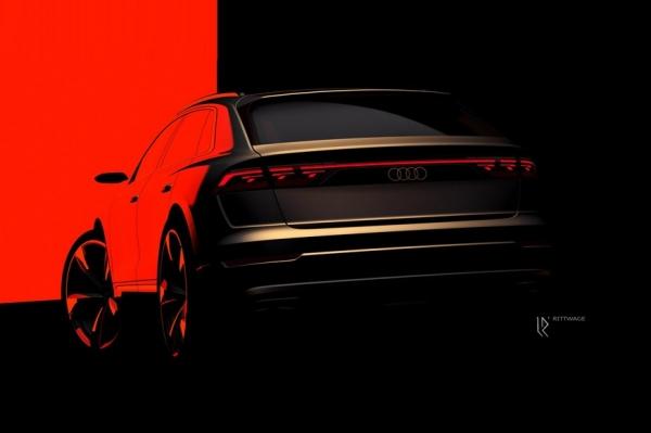 Обновлённый Audi Q8 показался на тизере в преддверии скорой премьеры