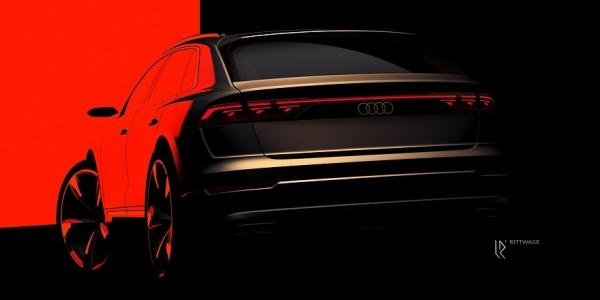 Обновлённый Audi Q8 показался на тизере в преддверии скорой премьеры